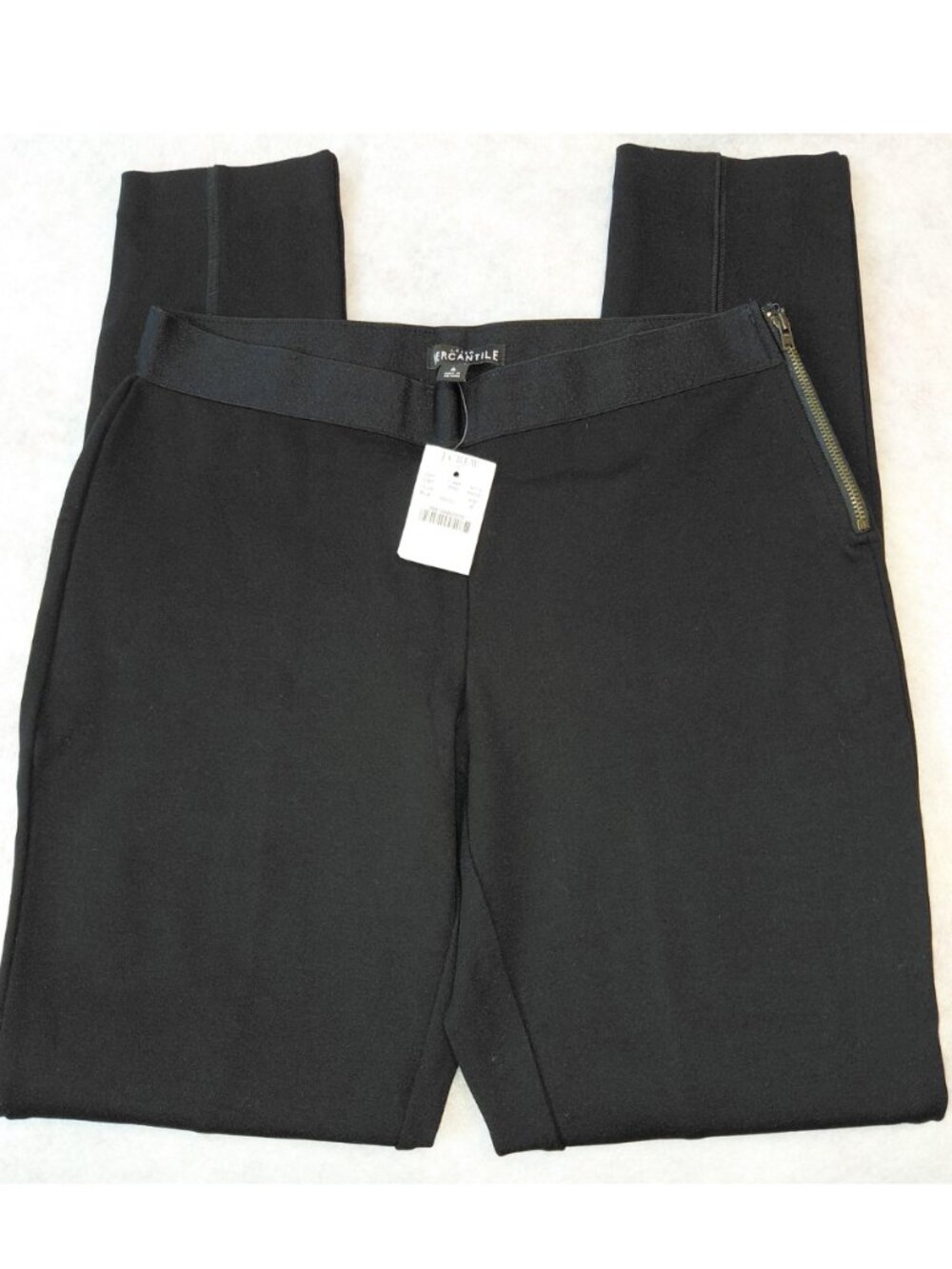 J Crew Mercantile Women’s Size 6 Black Stretch Side-Zip Skinny Pants
